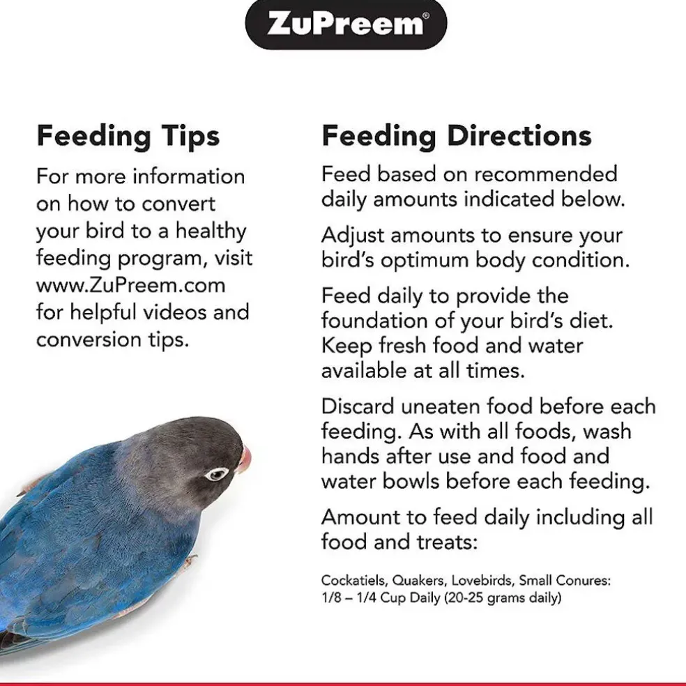 ZuPreem NutBlend with Natural Nut Flavor Parrot & Conure Food, 17.5-lb
