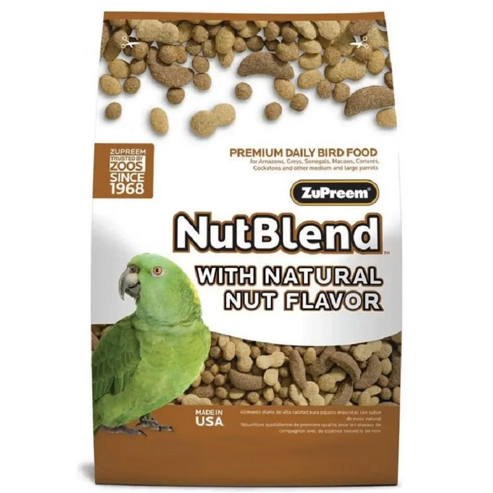ZuPreem NutBlend with Natural Nut Flavor Parrot & Conure Food, 17.5-lb