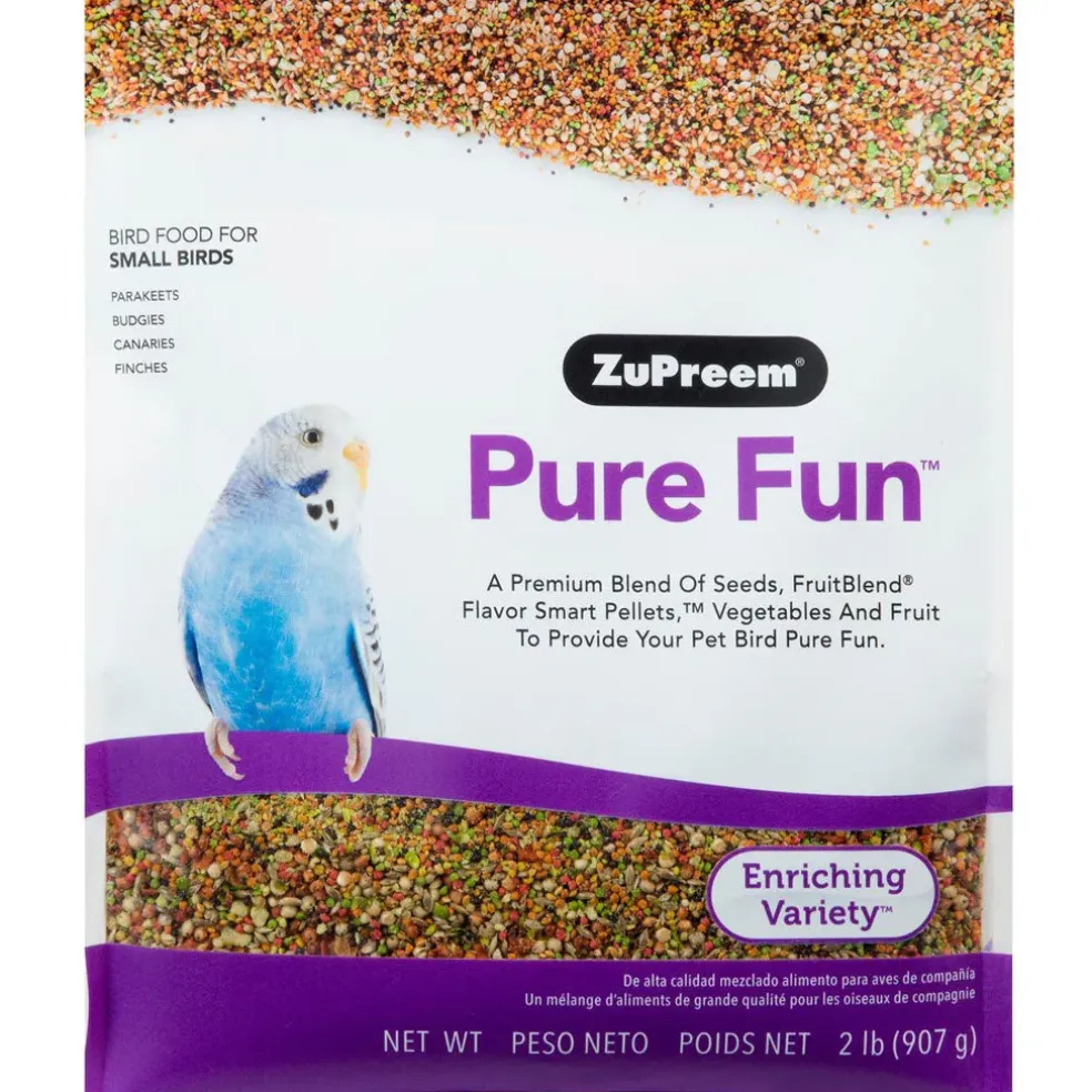 ZuPreem Pure Fun Bird Food for Small Birds, 2-lb