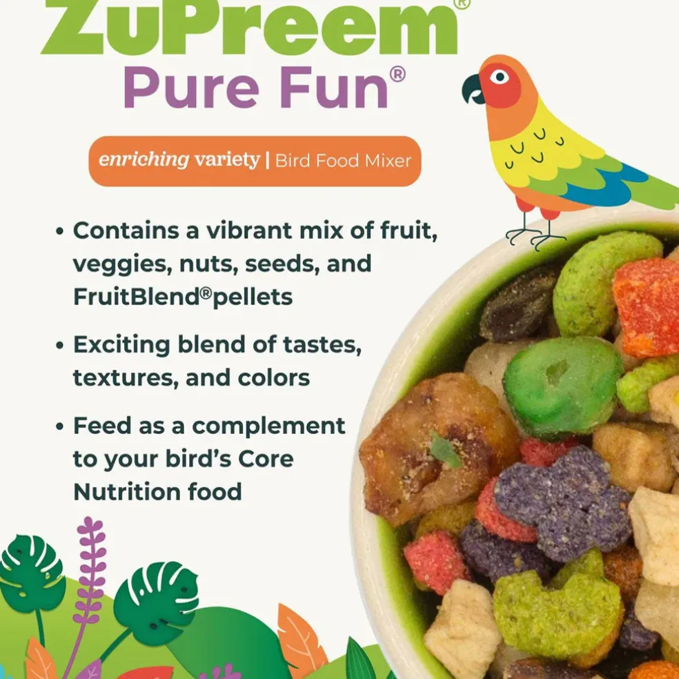 ZuPreem Pure Fun Bird Food for Small Birds, 2-lb