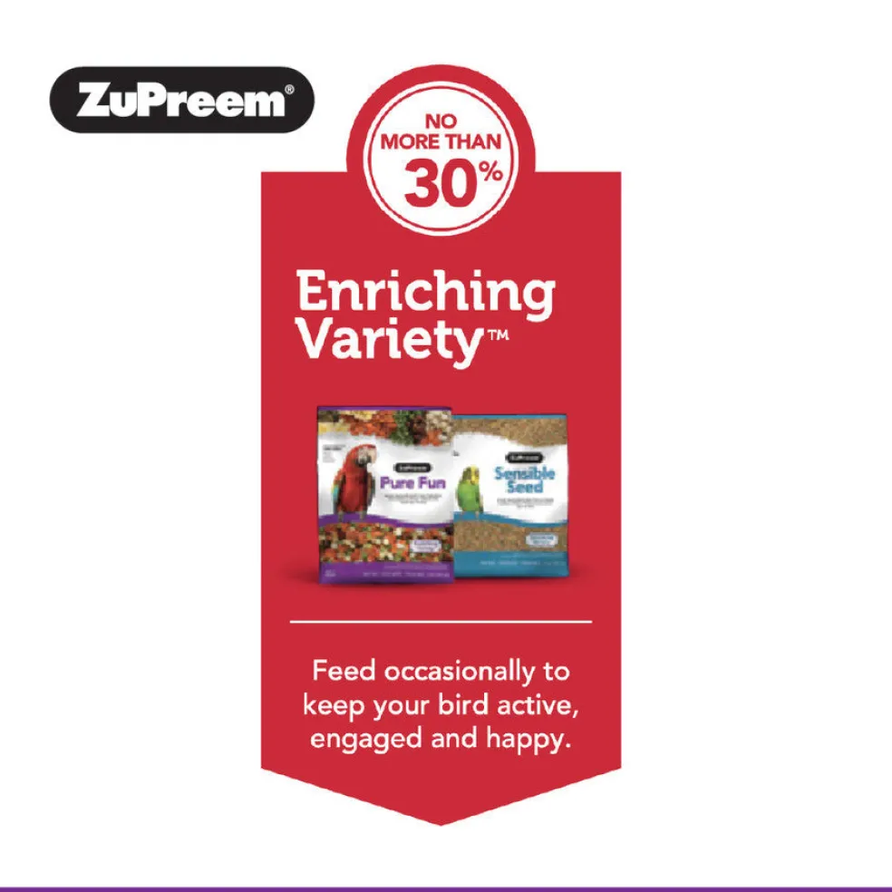ZuPreem Pure Fun Bird Food for Large Birds, 2-lb
