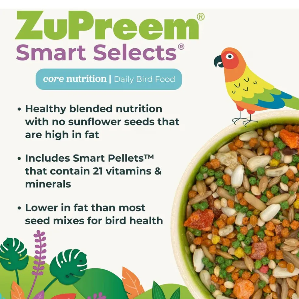 ZuPreem Smart Selects Medium Sized Bird Food, 2.5-lb