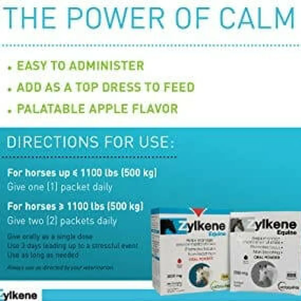 Zylkene Equine Behavior Support for Horses (20 packets)