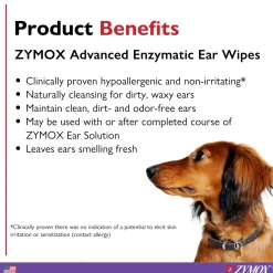 Zymox Advanced Enzymatic Ear Wipes (100 count)