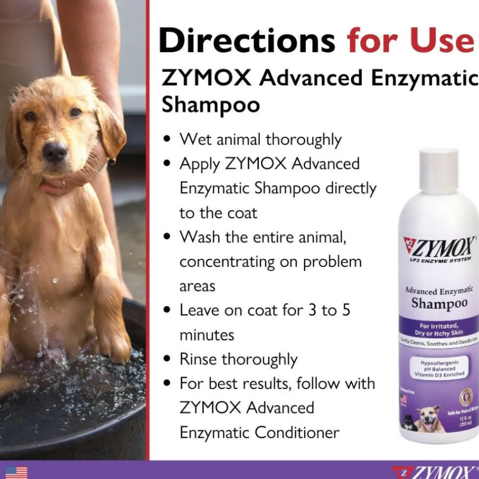 Zymox Advanced Enzymatic Oatmeal Cat & Dog Shampoo