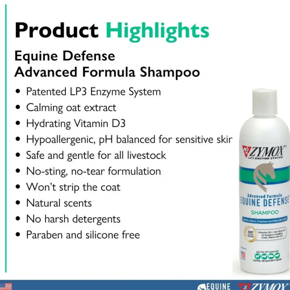 Zymox Equine Defense Advanced Formula Horse Shampoo