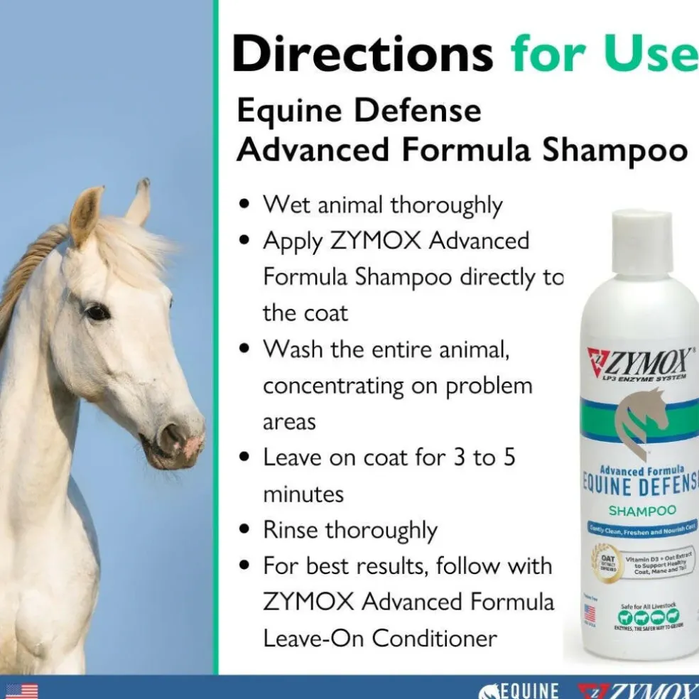 Zymox Equine Defense Advanced Formula Horse Shampoo