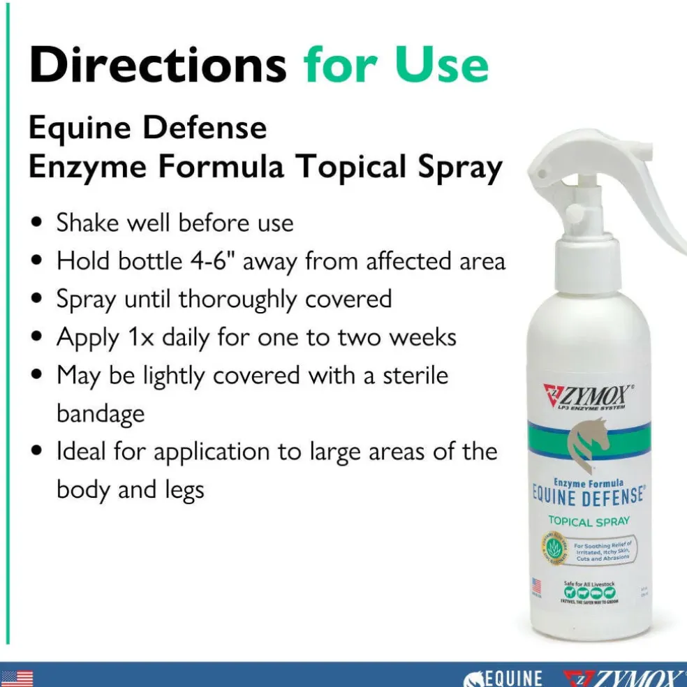 Zymox Equine Defense Enzyme Formula Topical Spray, 8-oz