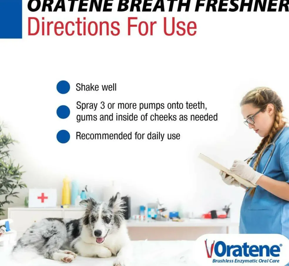 Zymox Oratene Breath Freshener for Dogs & Cats (4oz)