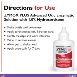 ZYMOX Plus Advanced Otic Enzymatic Solution With 1% Hydrocortisone