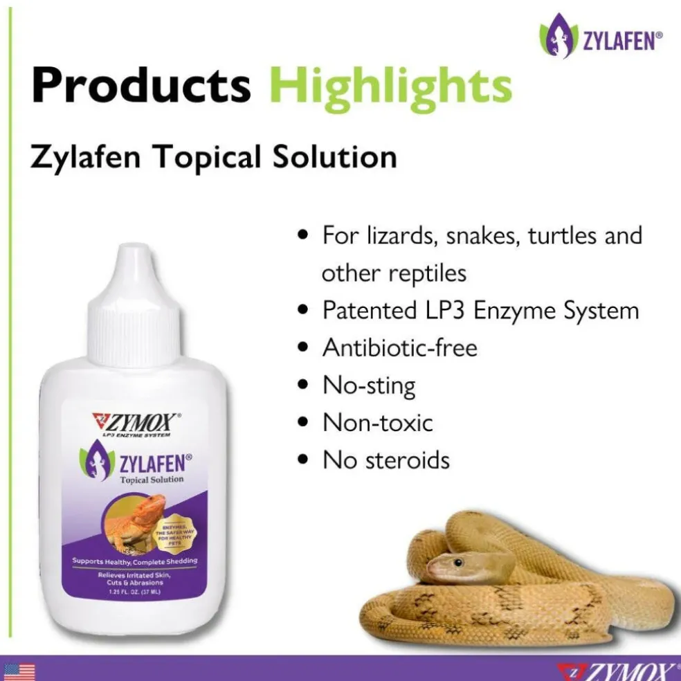 Zymox Zylafen Topical Solution w/o Hydrocortisone for Reptiles